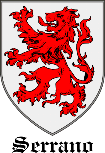 SERRANO family crest SERRANO family crest