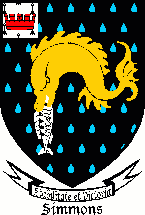 SIMMONS family crest SIMMONS family crest