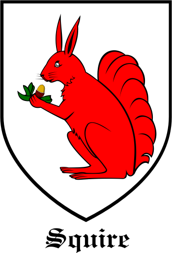 SQUIRE family crest SQUIRE family crest