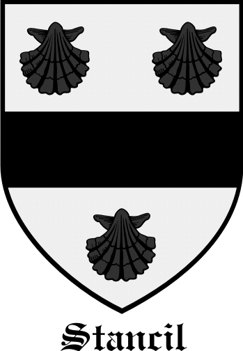 STANCIL family crest STANCIL family crest