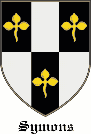 SYMONS family crest SYMONS family crest