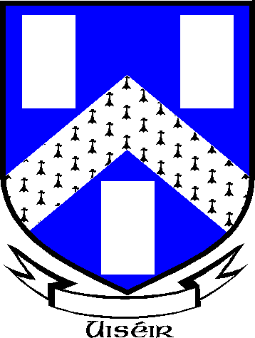 USHER family crest USHER family crest