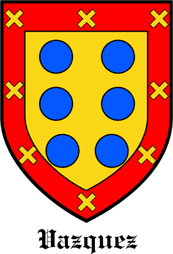 VAZQUEZ family crest VAZQUEZ family crest