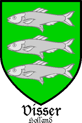 VISSER family crest VISSER family crest