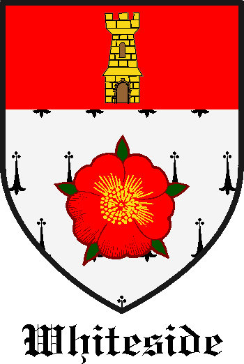 WHITESIDE family crest WHITESIDE family crest