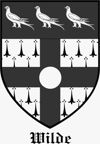 WILDE family crest WILDE family crest