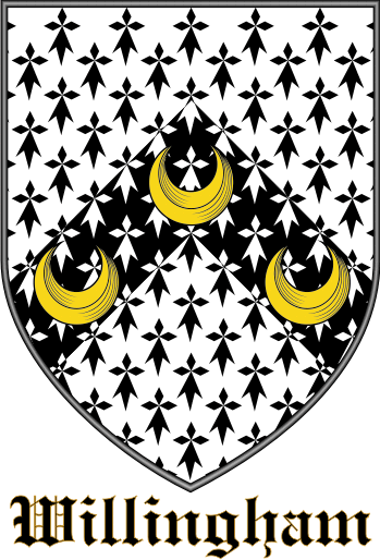WILLINGHAM family crest WILLINGHAM family crest