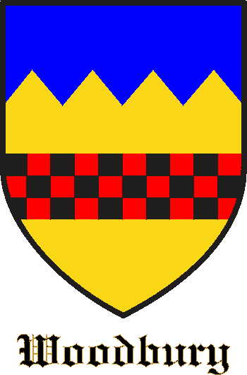 WOODBURY family crest WOODBURY family crest