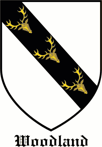 WOODLAND family crest WOODLAND family crest