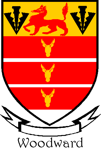 WOODWARD family crest WOODWARD family crest