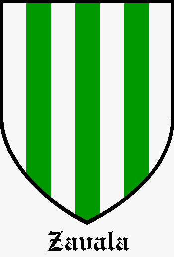 ZAVALA family crest ZAVALA family crest